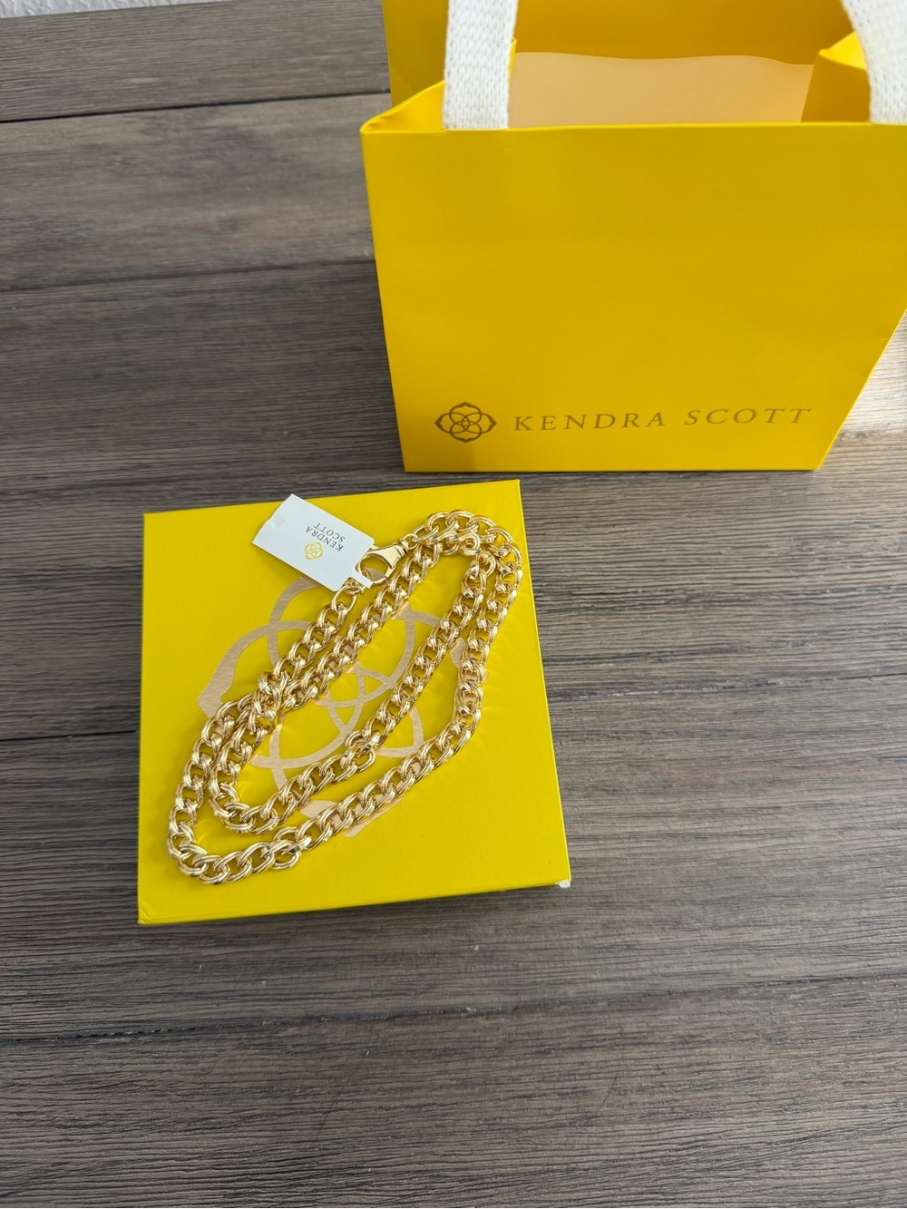 Kendra Scott Gold Chunky Link Necklace